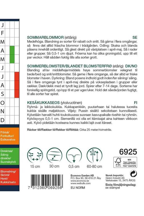 Sommerblomster mix big pack